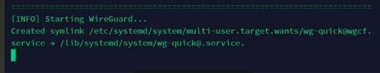 [INFO] Starting WireGuard... 卡住不动