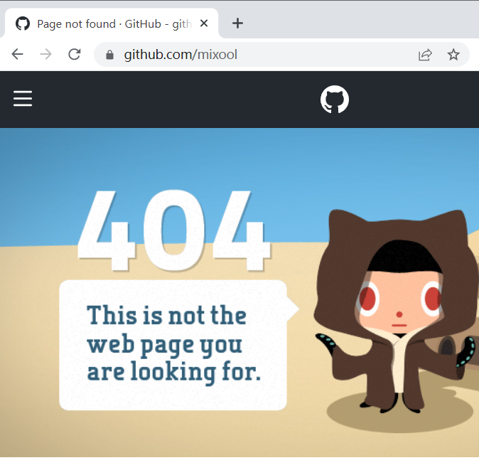 Github 404 page